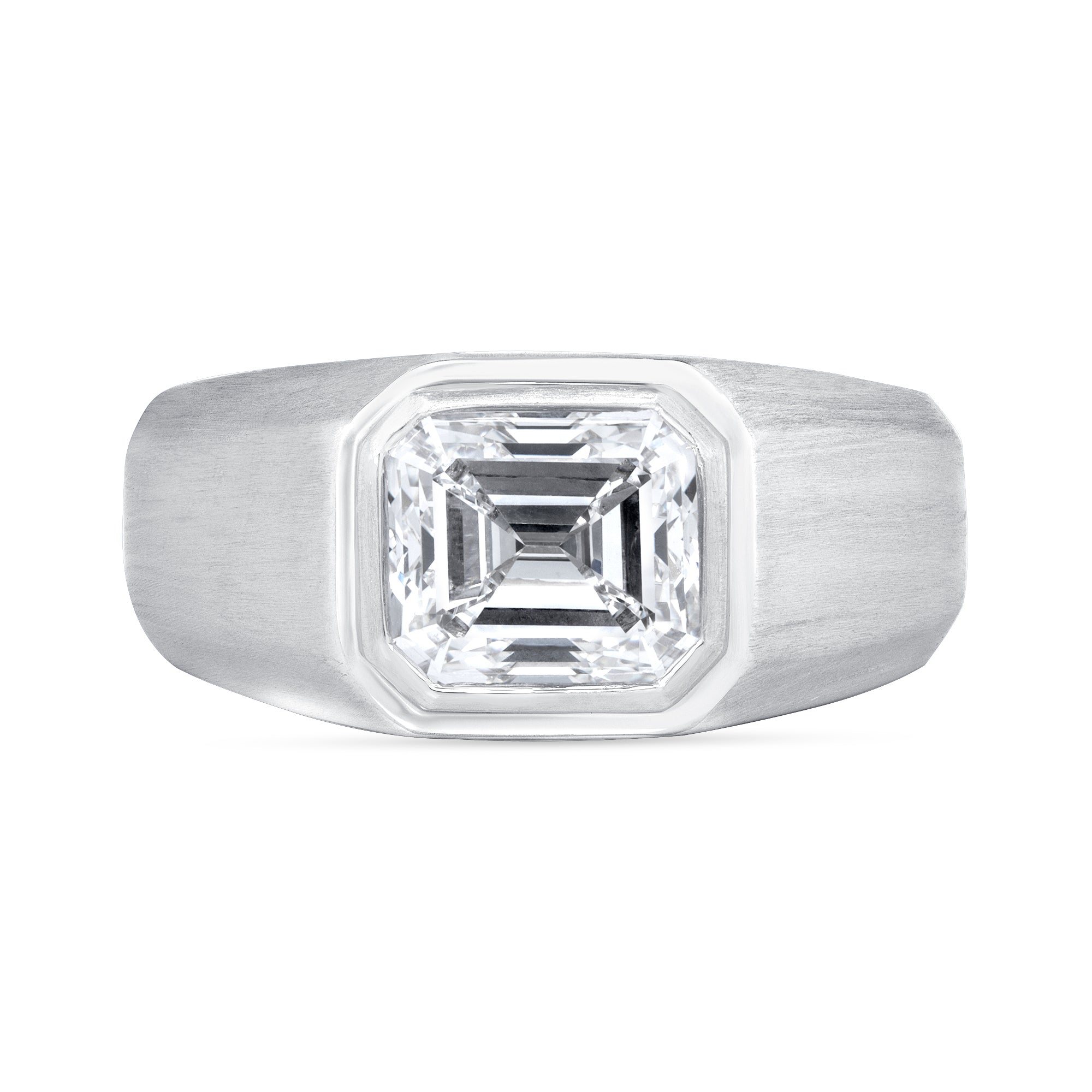 Emerald Cut Diamond Men&