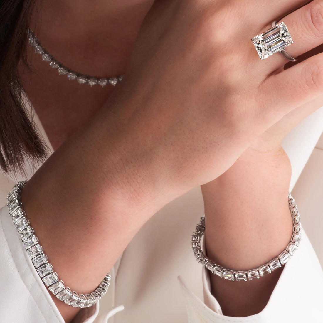 Emerald Cut Solitaire Diamond Ring