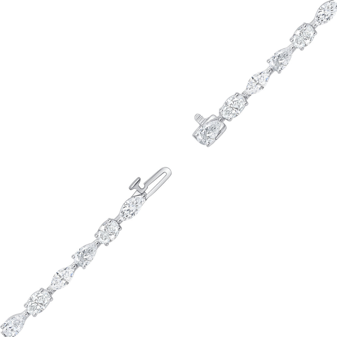15.73 CT Mixed-cut Diamond Tennis Necklace