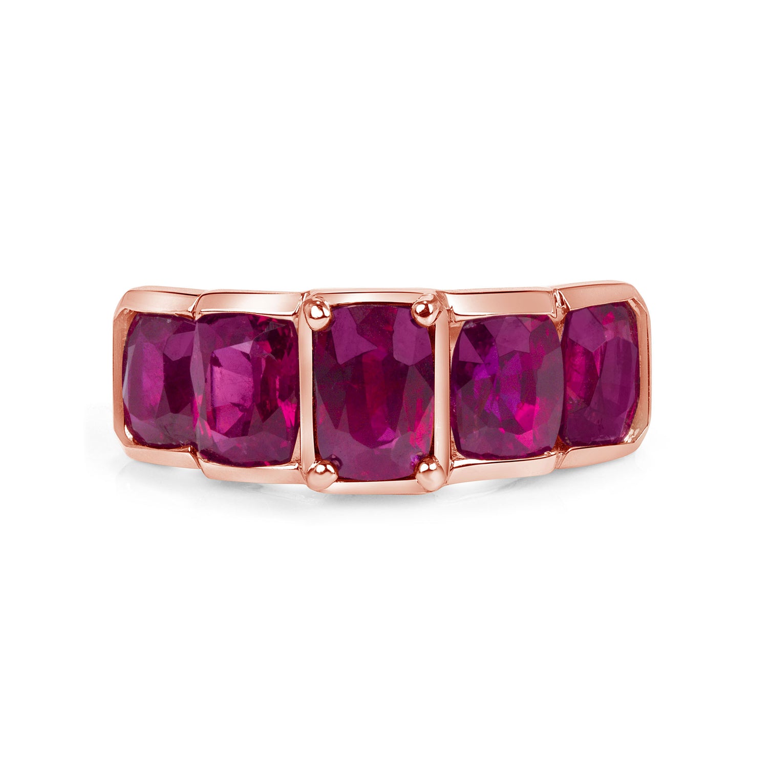 4.98CT Cushion Ruby Ring