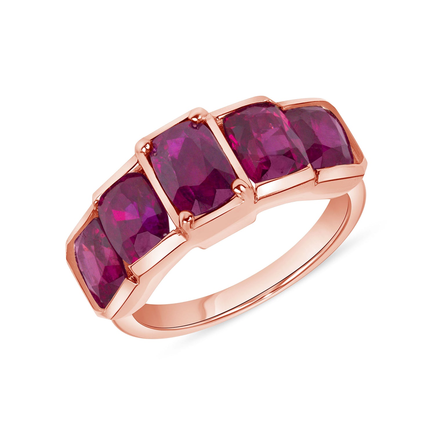 4.98CT Cushion Ruby Ring