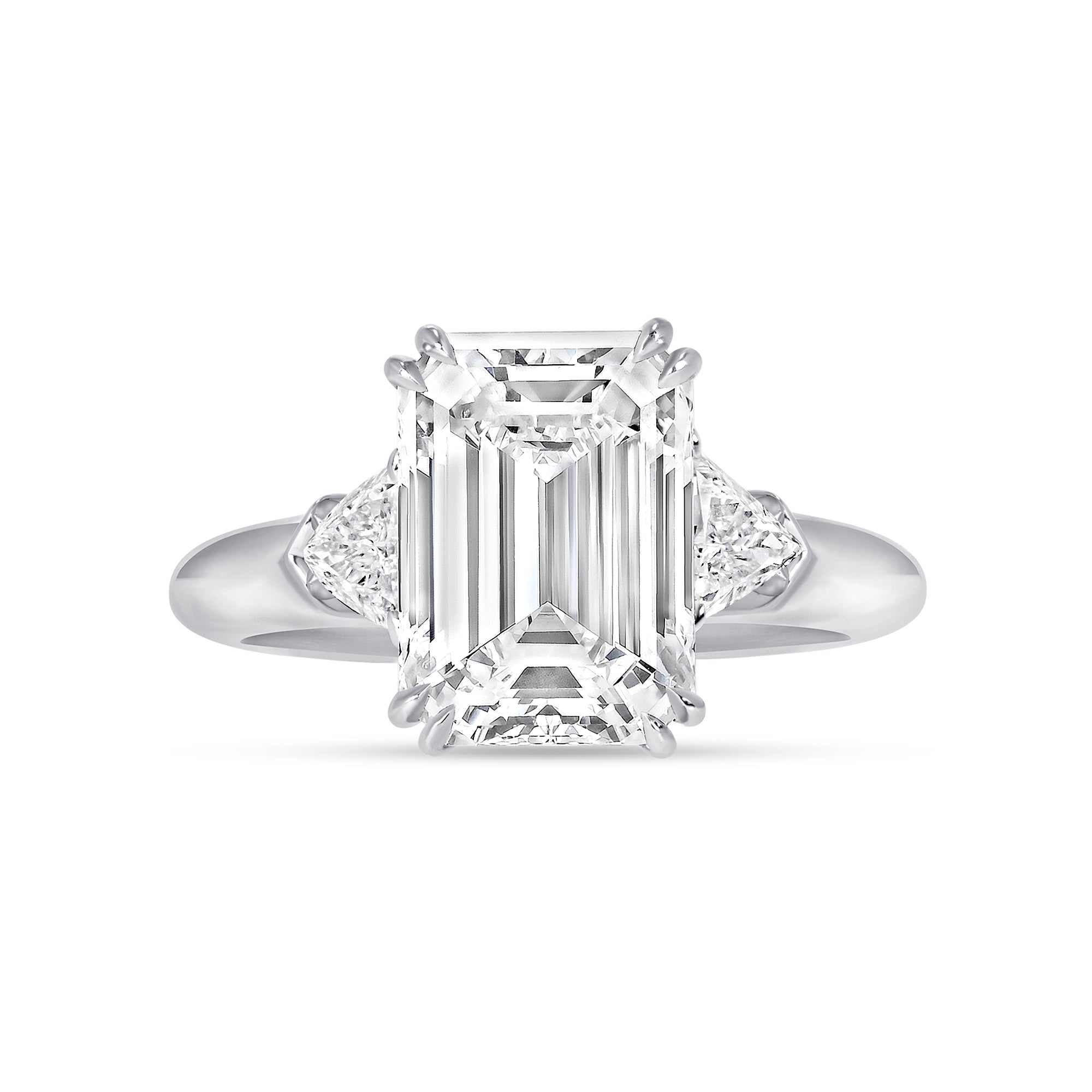 4 CT Emerald Cut Diamond Ring