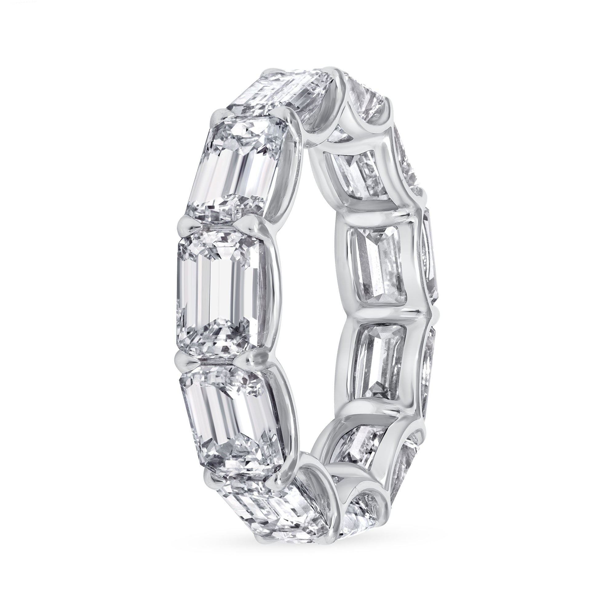 7.64CT. Emerald Cut Diamond Eternity Band
