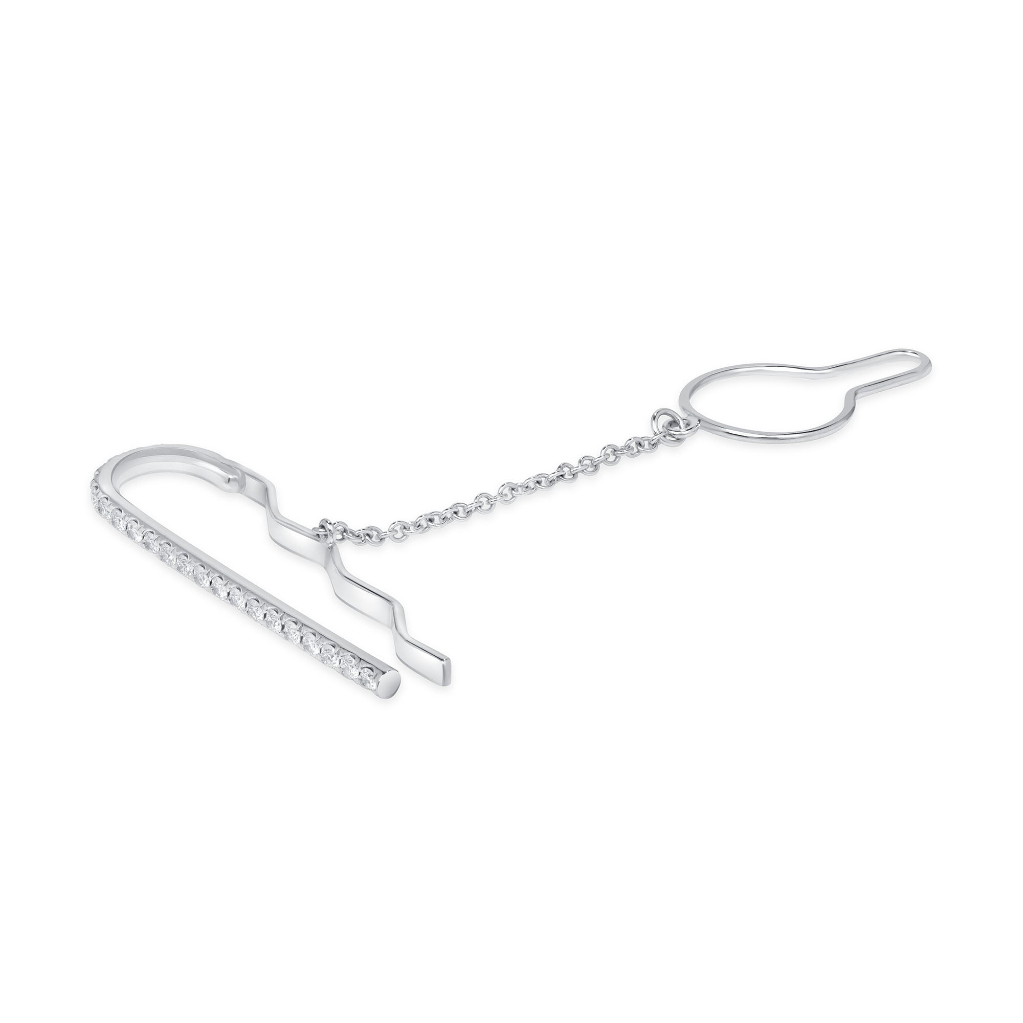 Round Brilliant Diamond Tie Bar