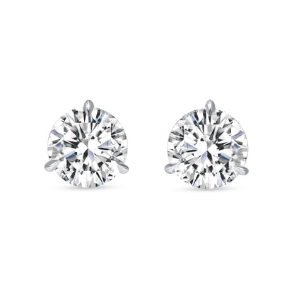 3CT Martini Diamond Stud Earrings
