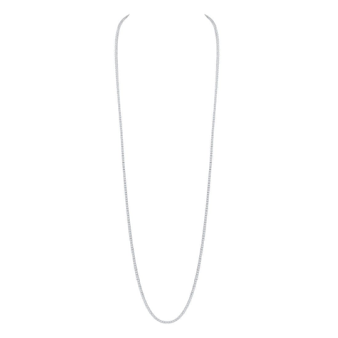 11.25CT Round Cut Diamond Tennis Necklace