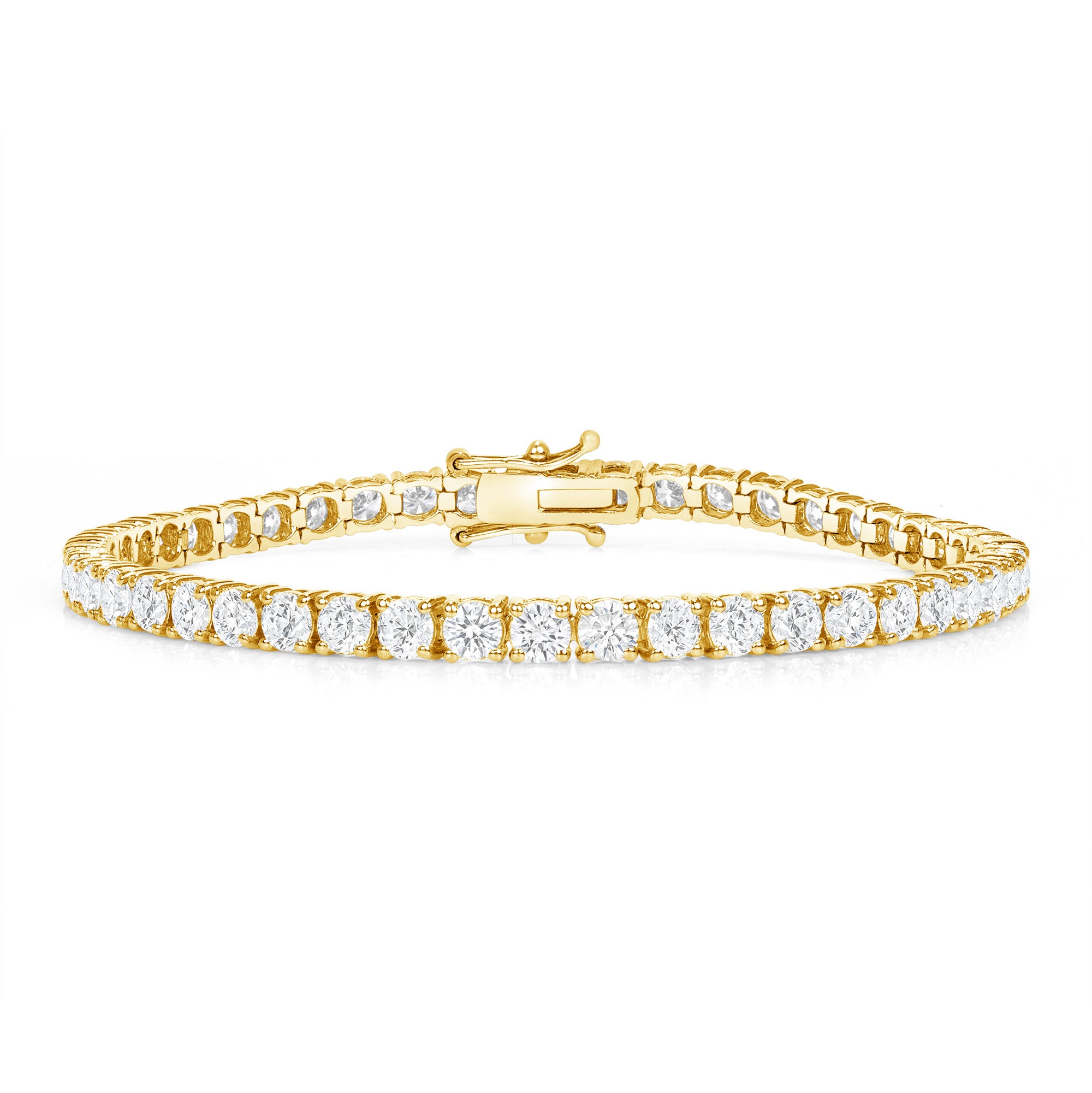 7.23CT Round Brilliant Diamond Tennis Bracelet
