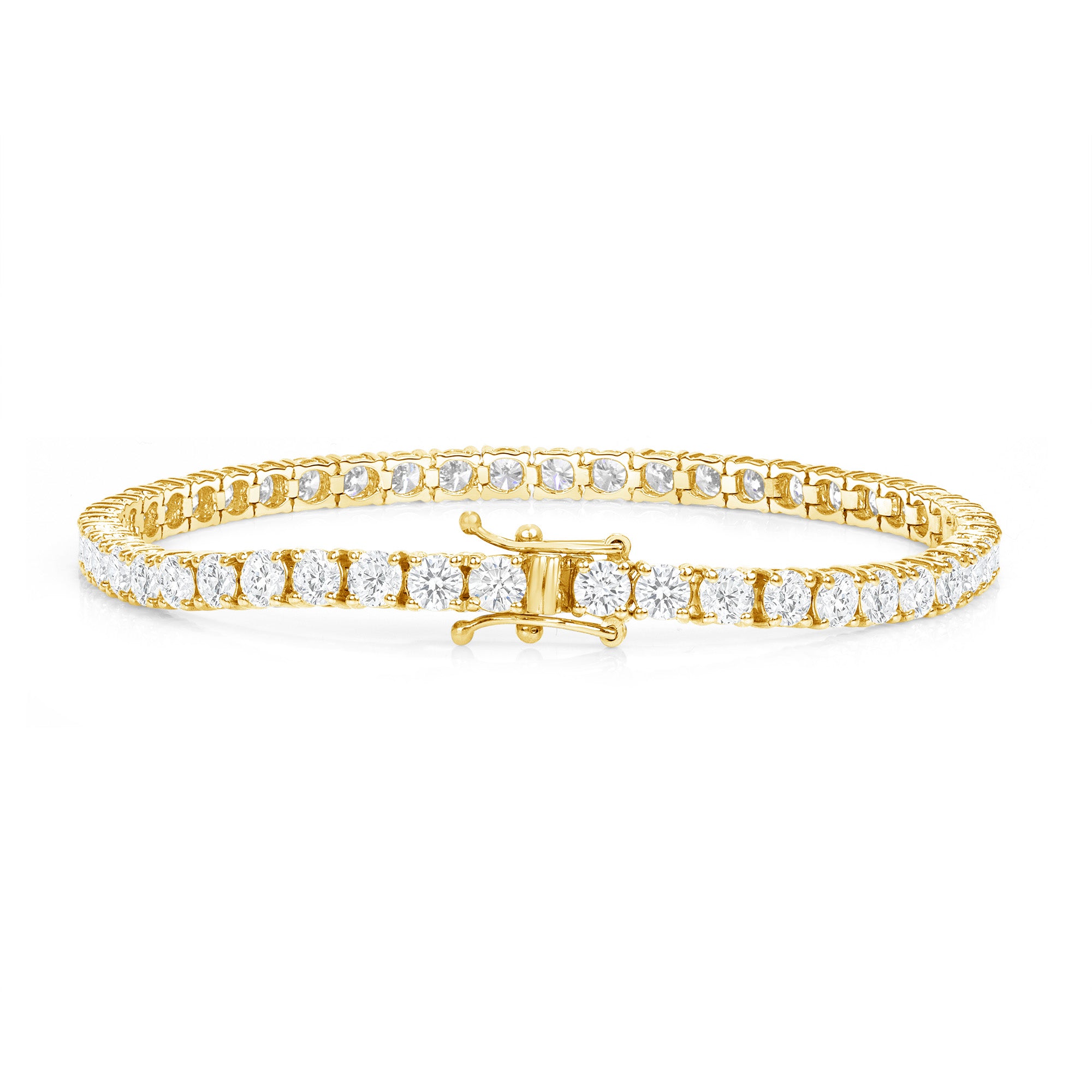 7.23CT Round Brilliant Diamond Tennis Bracelet