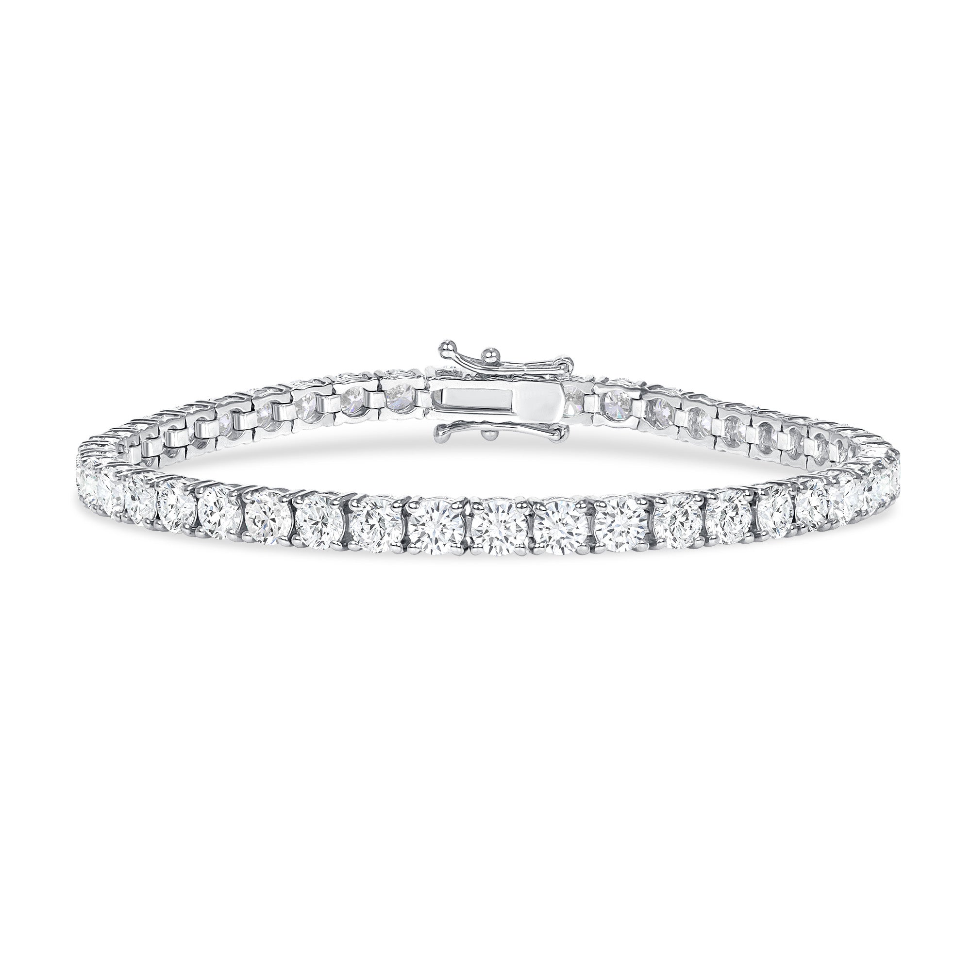 8.12CT Round Brilliant Diamond Tennis Bracelet