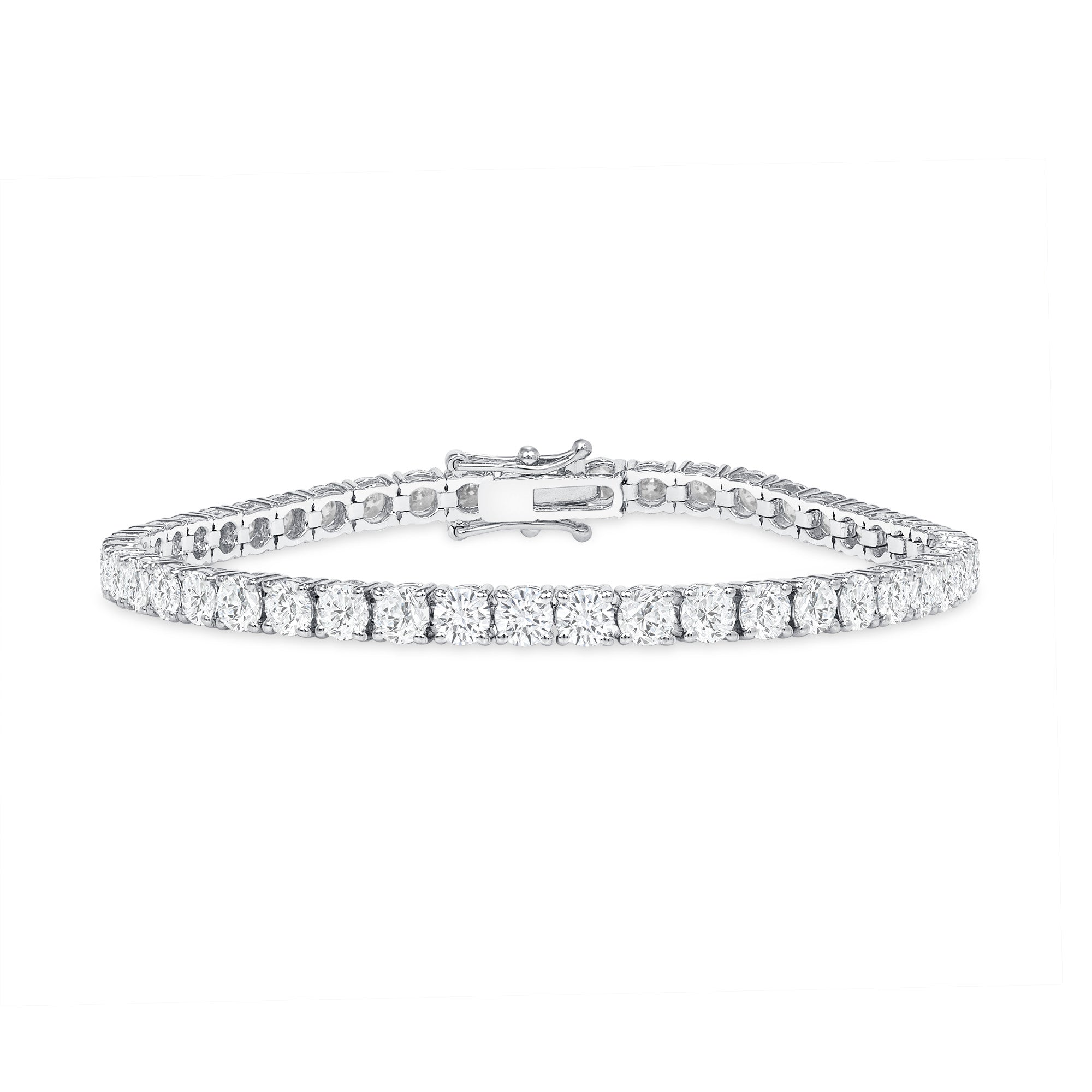 7.71CT Round Brilliant Diamond Tennis Bracelet