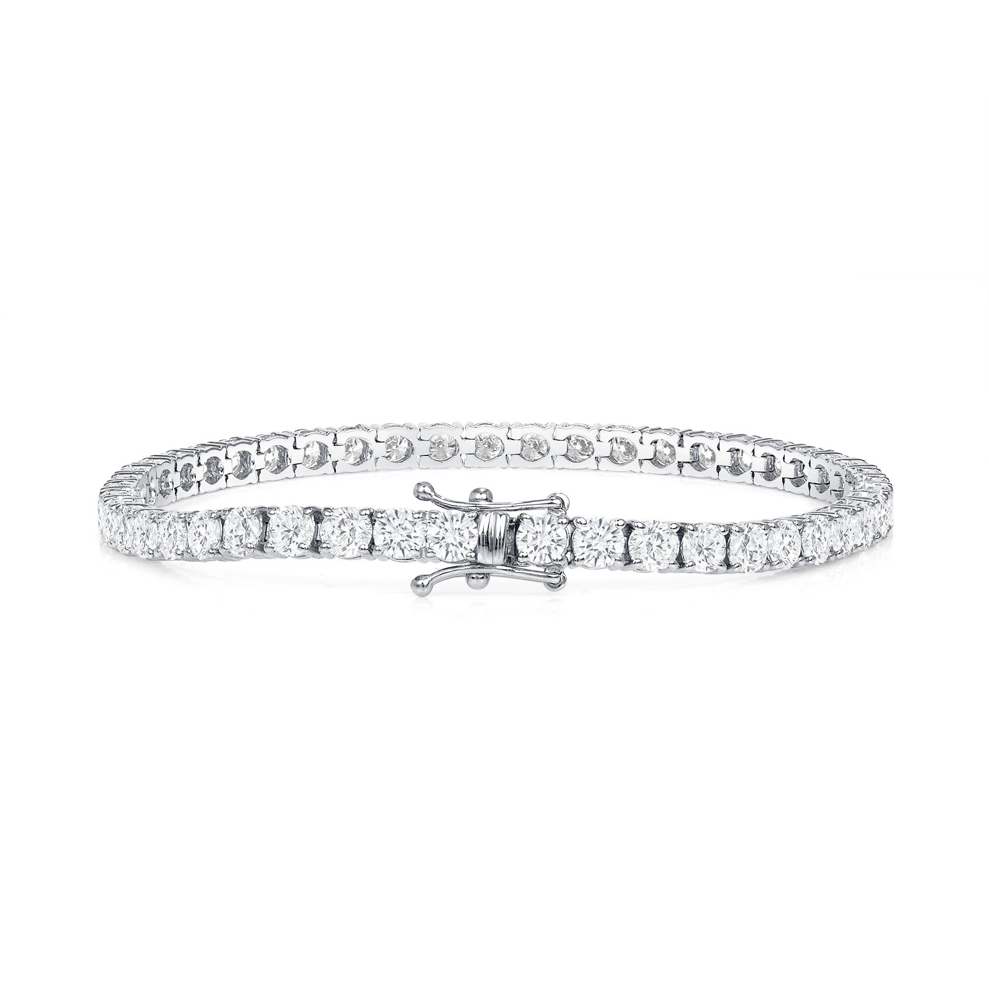 7.71CT Round Brilliant Diamond Tennis Bracelet