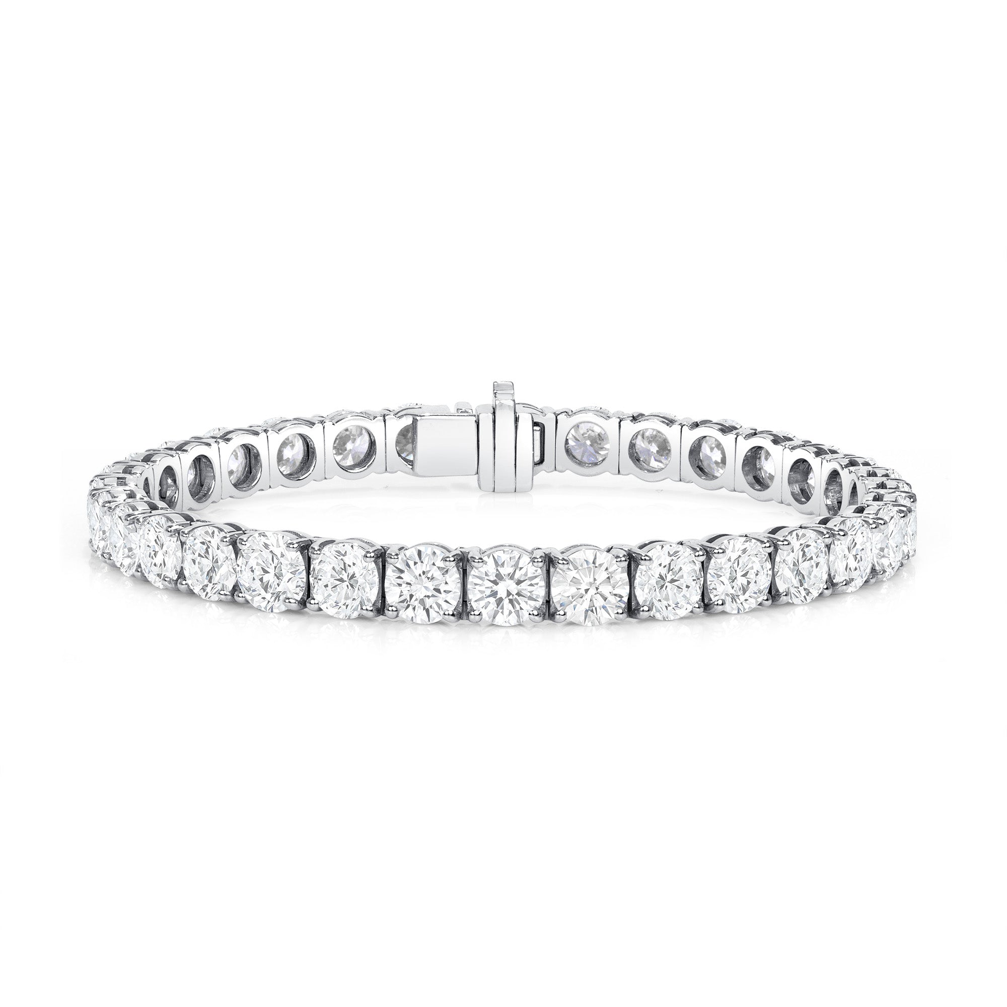 17.03CT Round Brilliant Diamond Tennis Bracelet