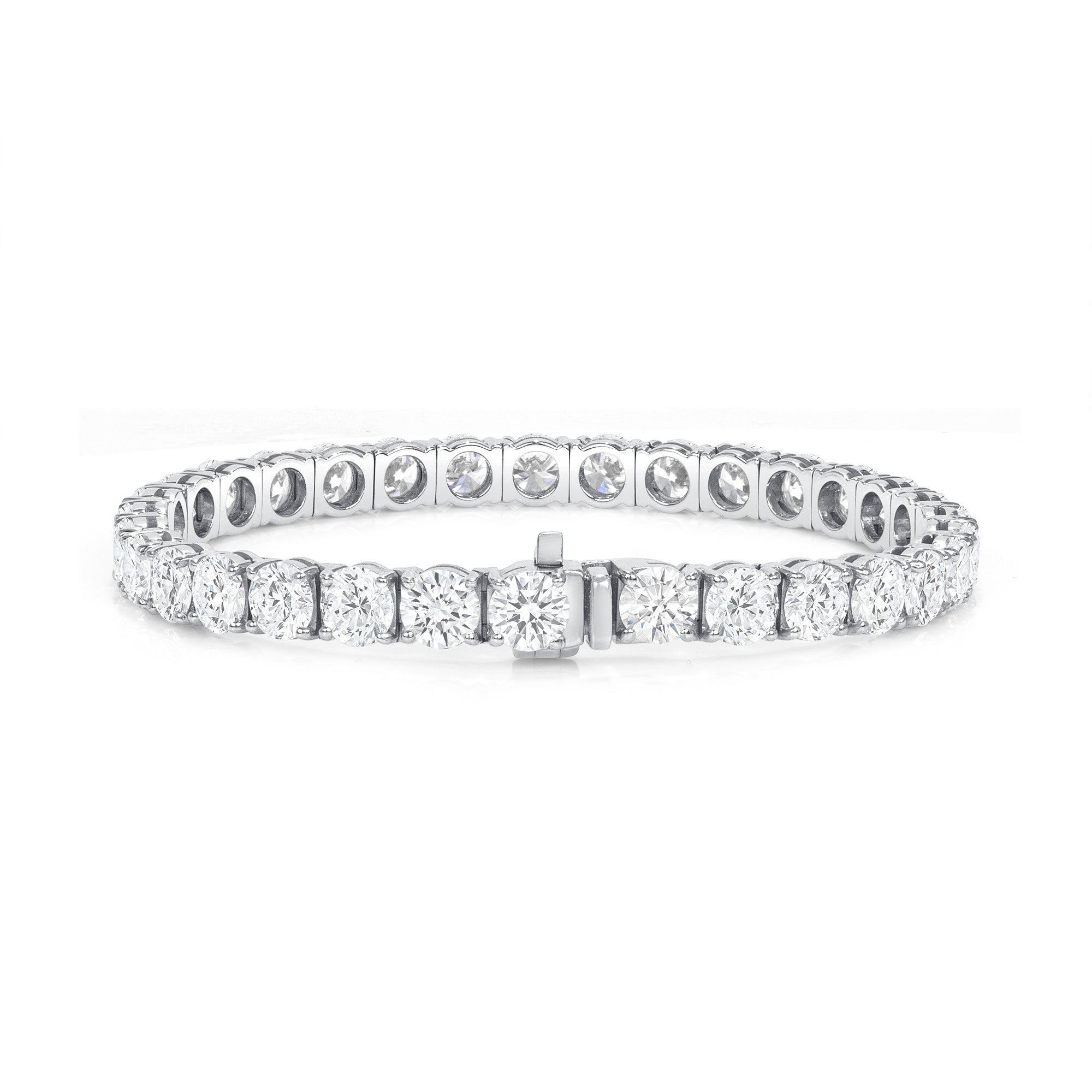 17.03CT Round Brilliant Diamond Tennis Bracelet