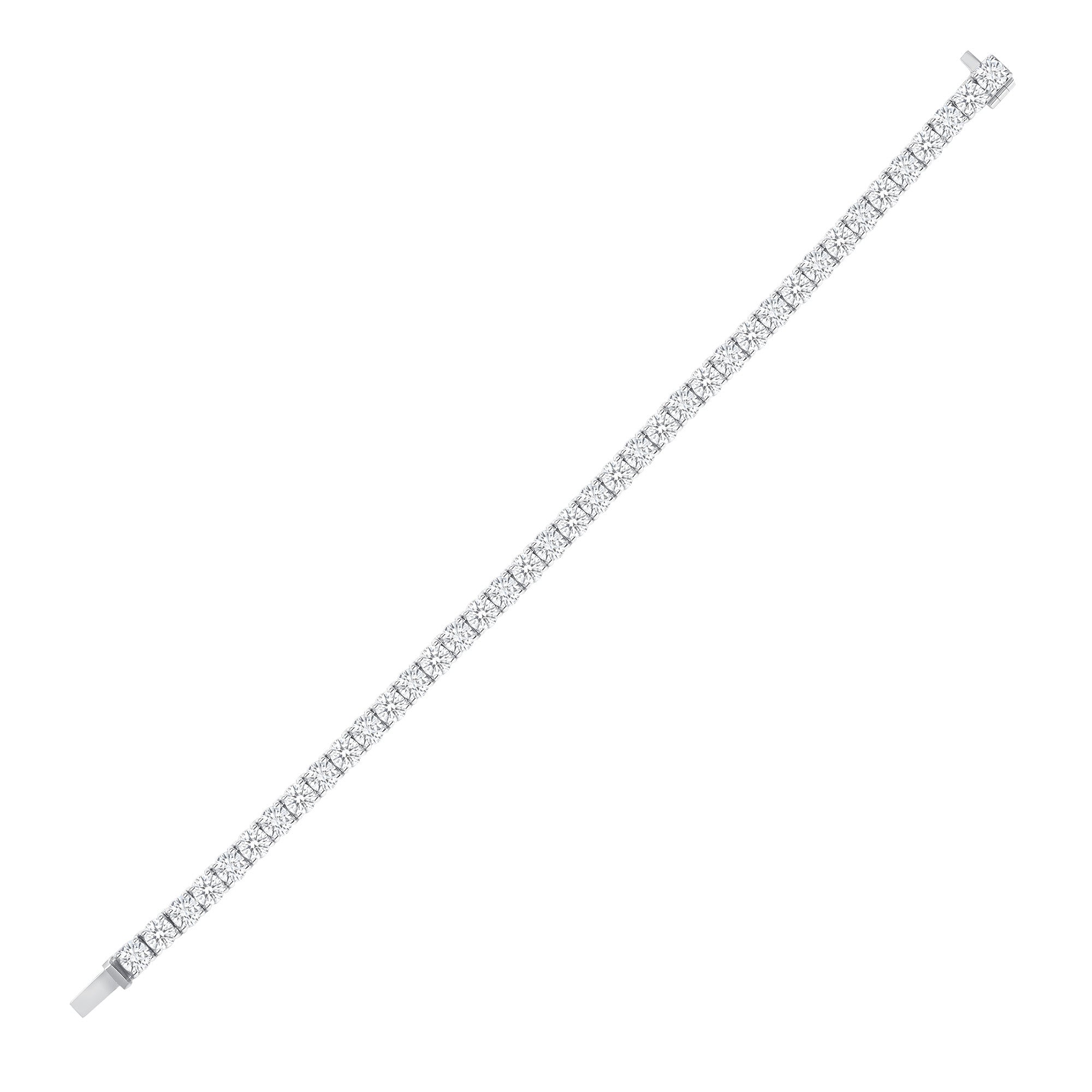 12CT Round Brilliant Diamond Tennis Bracelet