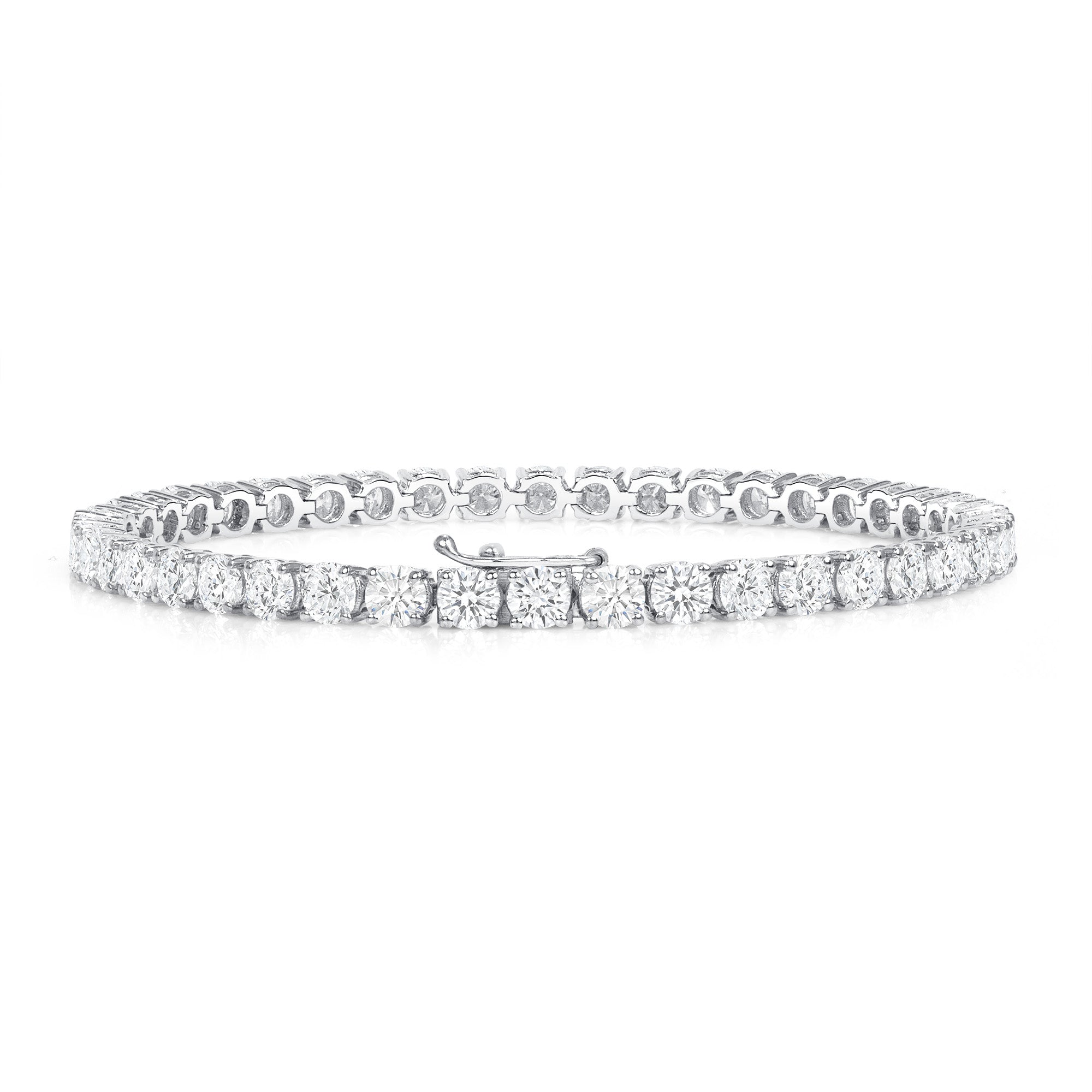 8.60CT Round Brilliant Diamond Tennis Bracelet