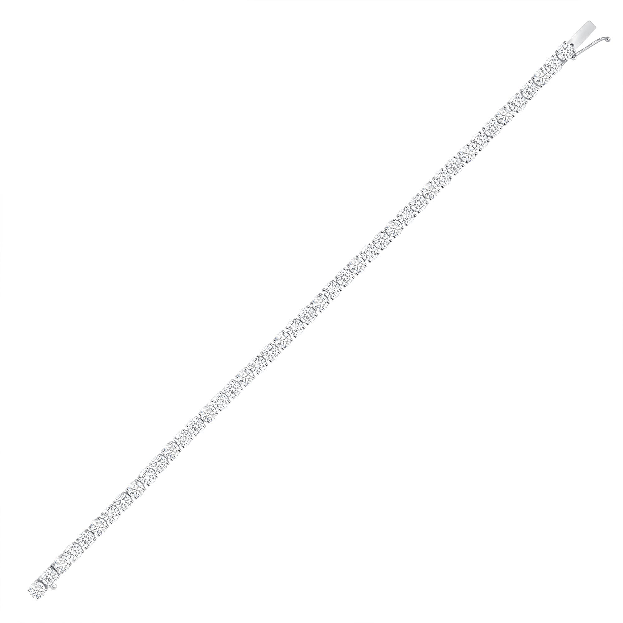 8.60CT Round Brilliant Diamond Tennis Bracelet