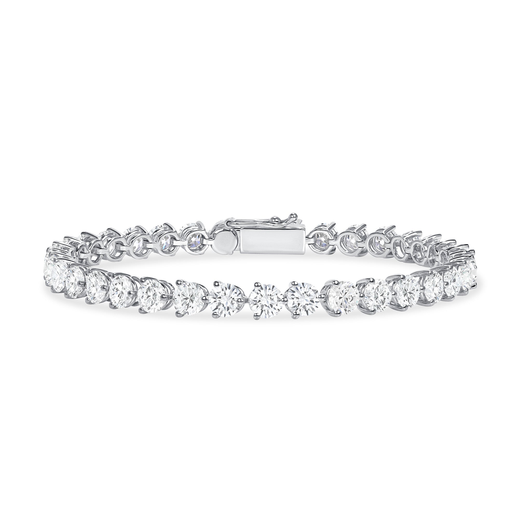 11.32CT Round Brilliant Diamond Tennis Bracelet