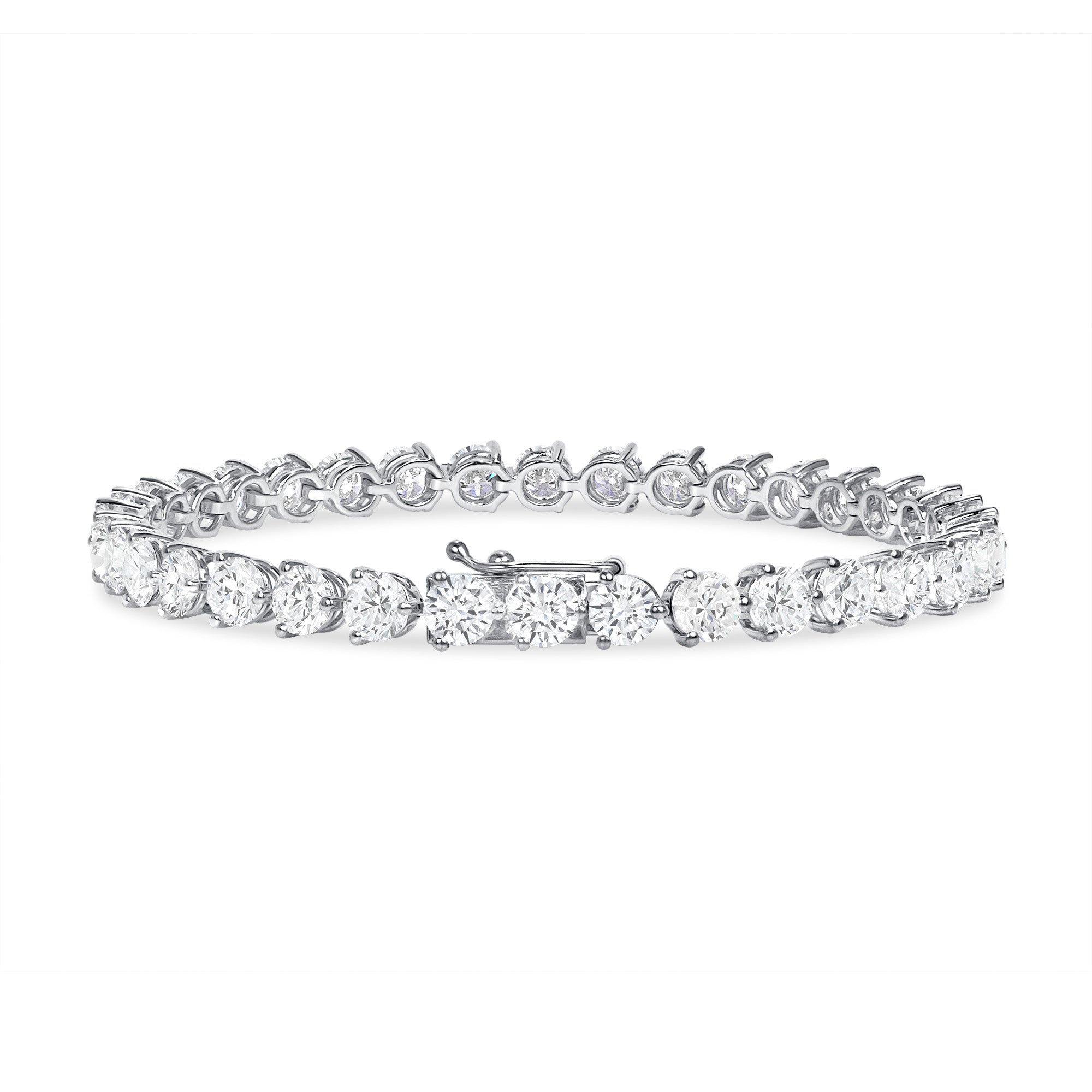 11.32CT Round Brilliant Diamond Tennis Bracelet