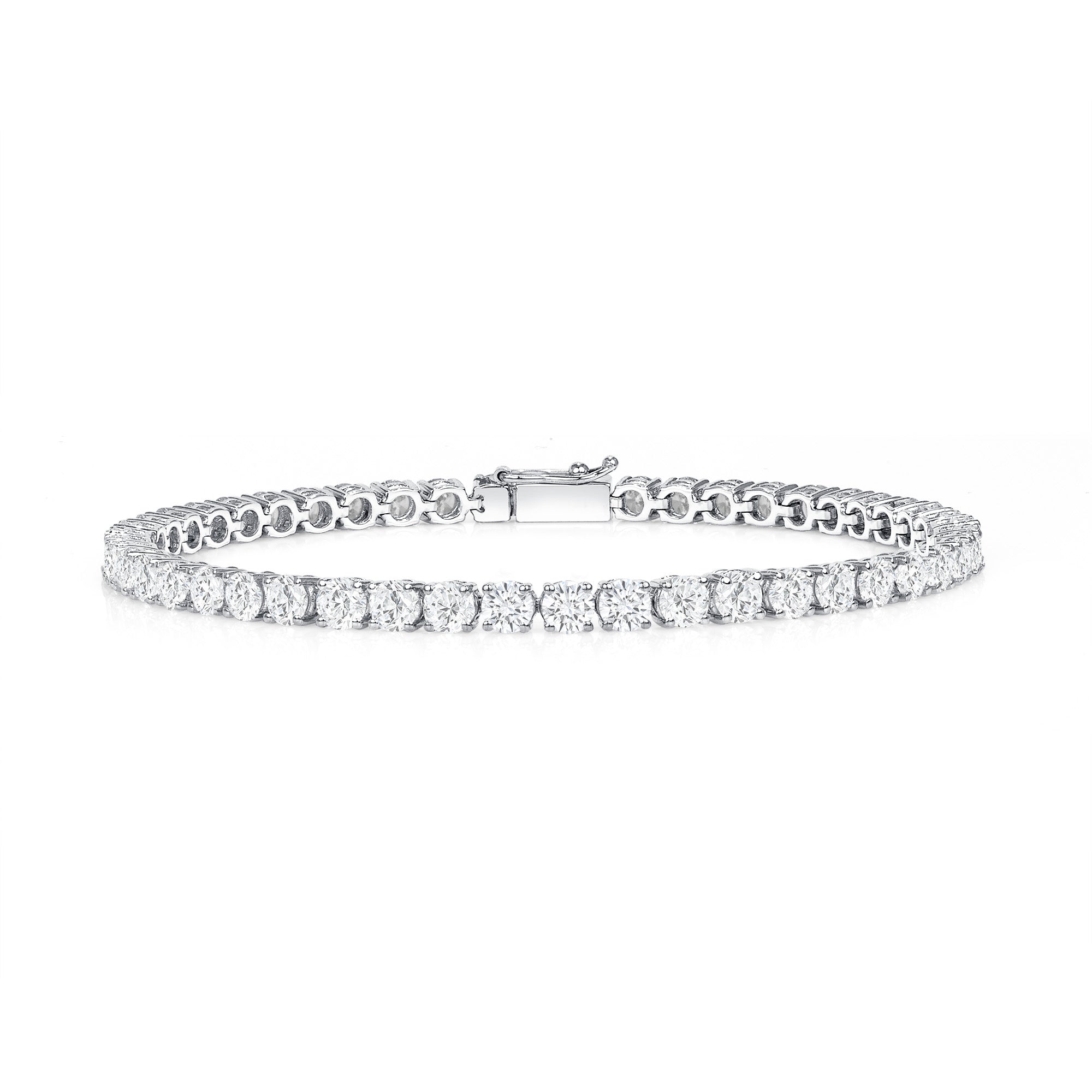 7.07CT Round Brilliant Diamond Tennis Bracelet