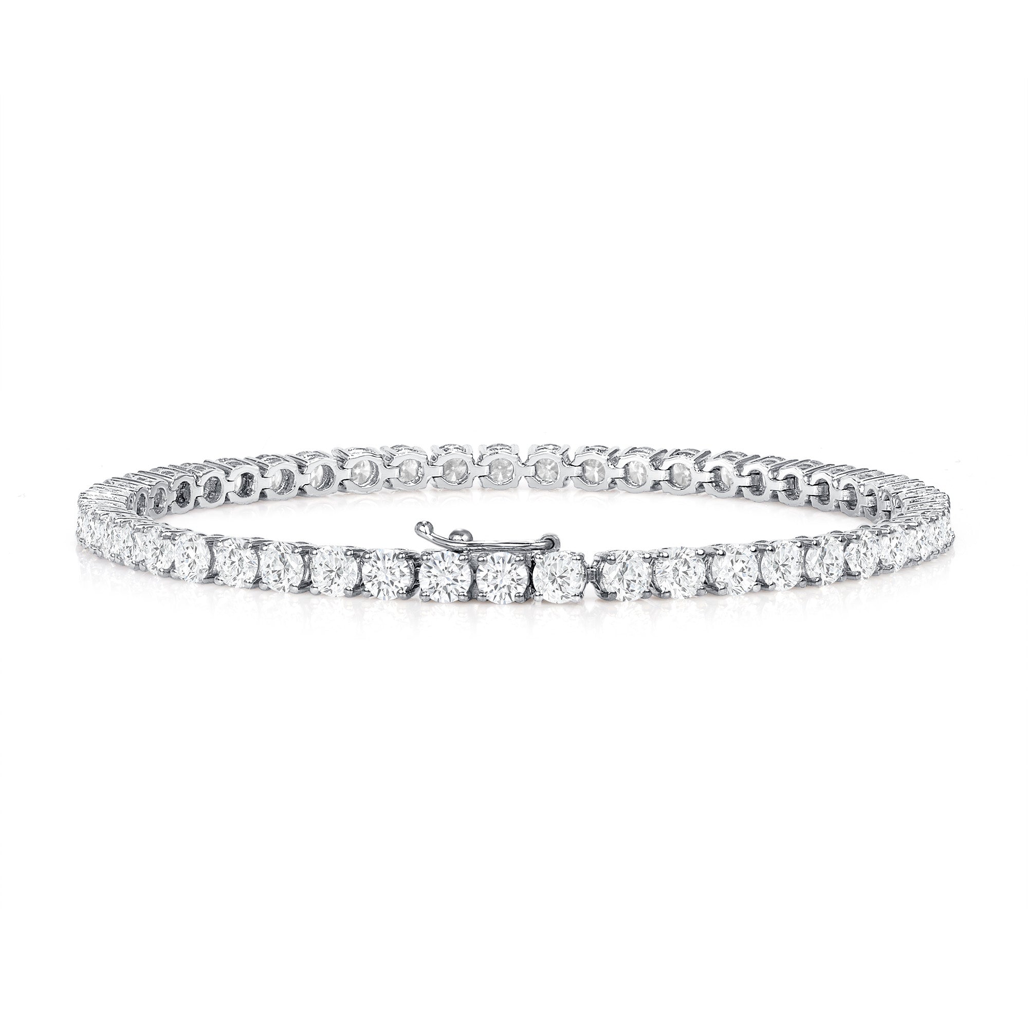 7.07CT Round Brilliant Diamond Tennis Bracelet