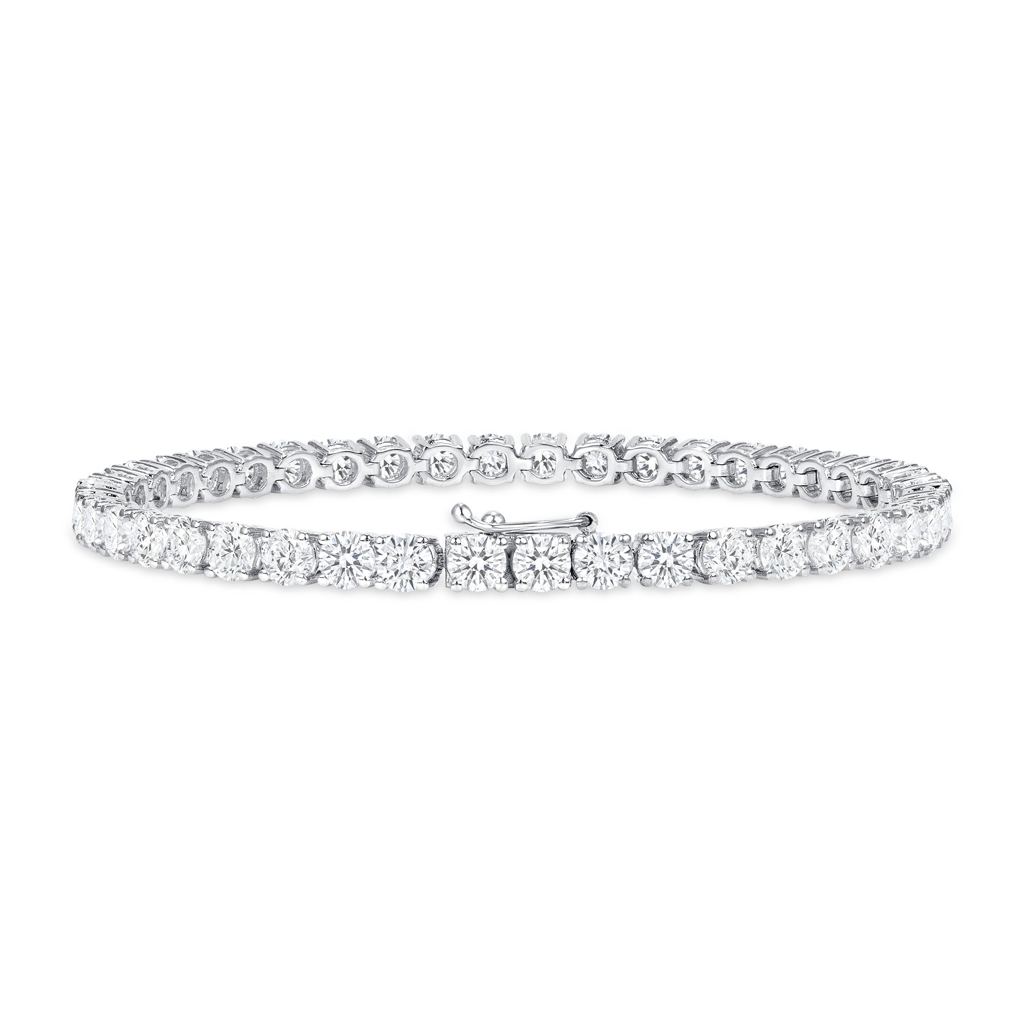 9.34CT Round Brilliant Diamond Tennis Bracelet