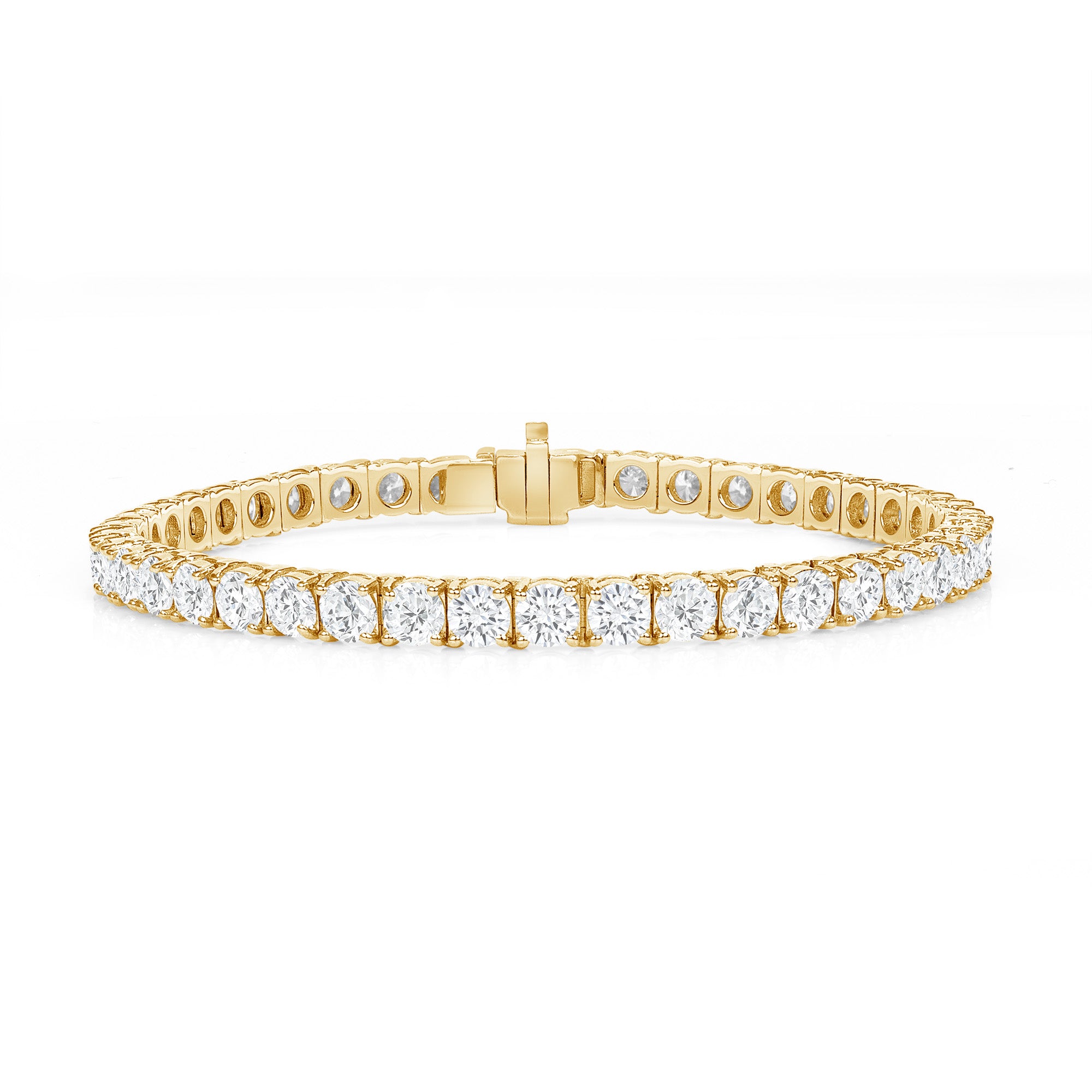 9.92CT Round Brilliant Diamond Tennis Bracelet