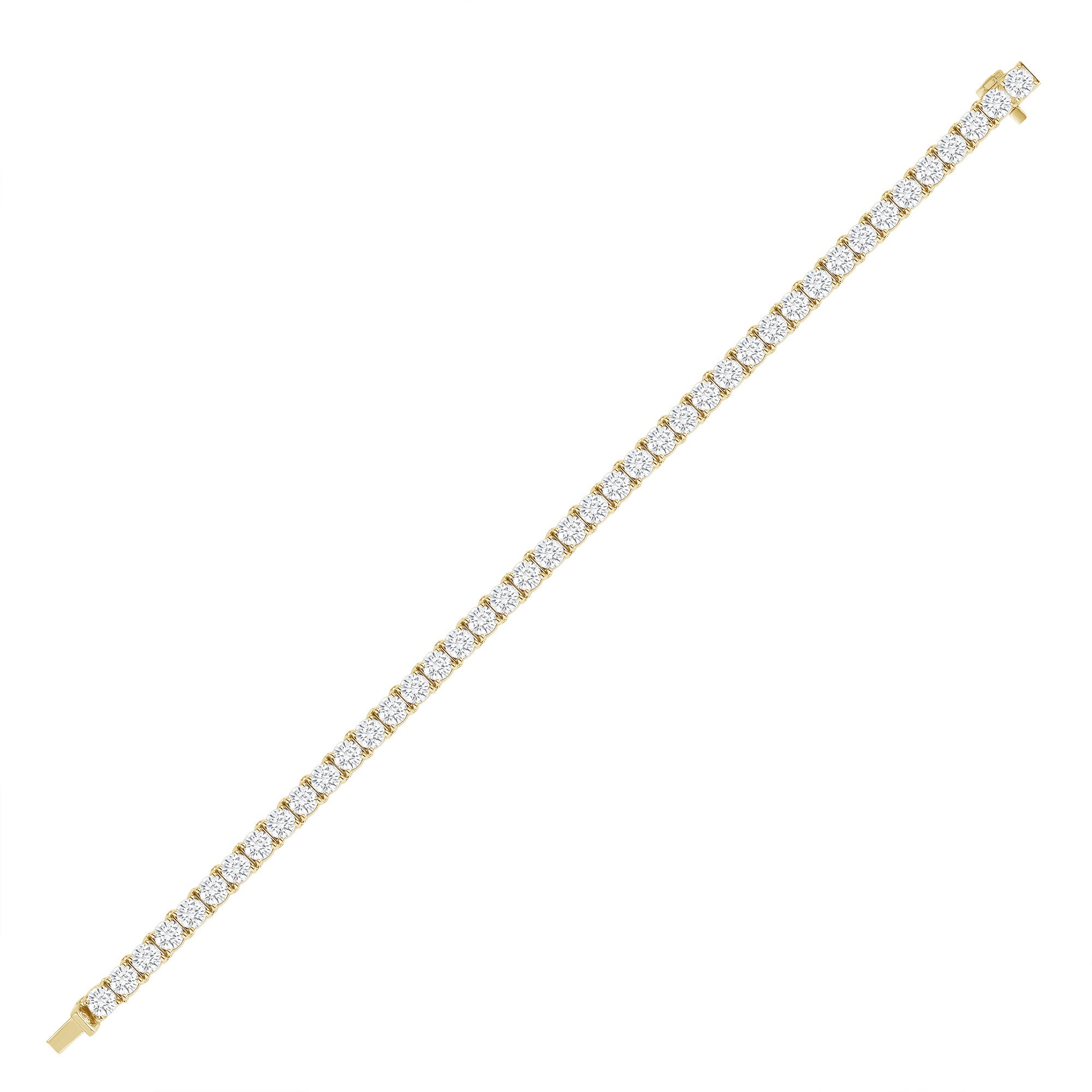 9.92CT Round Brilliant Diamond Tennis Bracelet