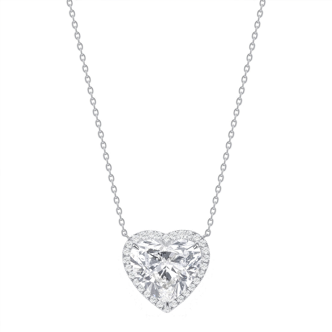 Heart Shape Diamond Pendant Necklace