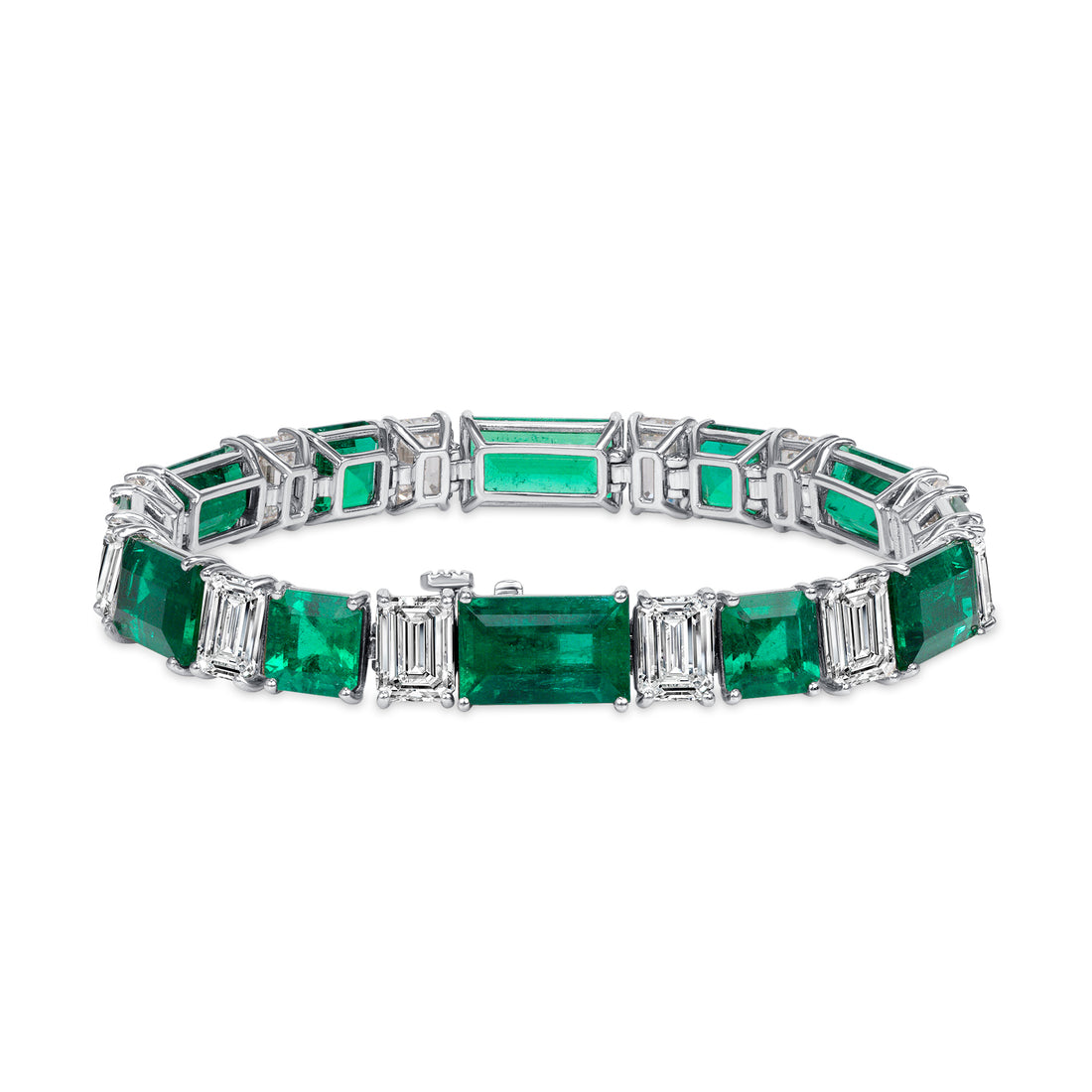 Colombian Emerald and Diamond Bracelet
