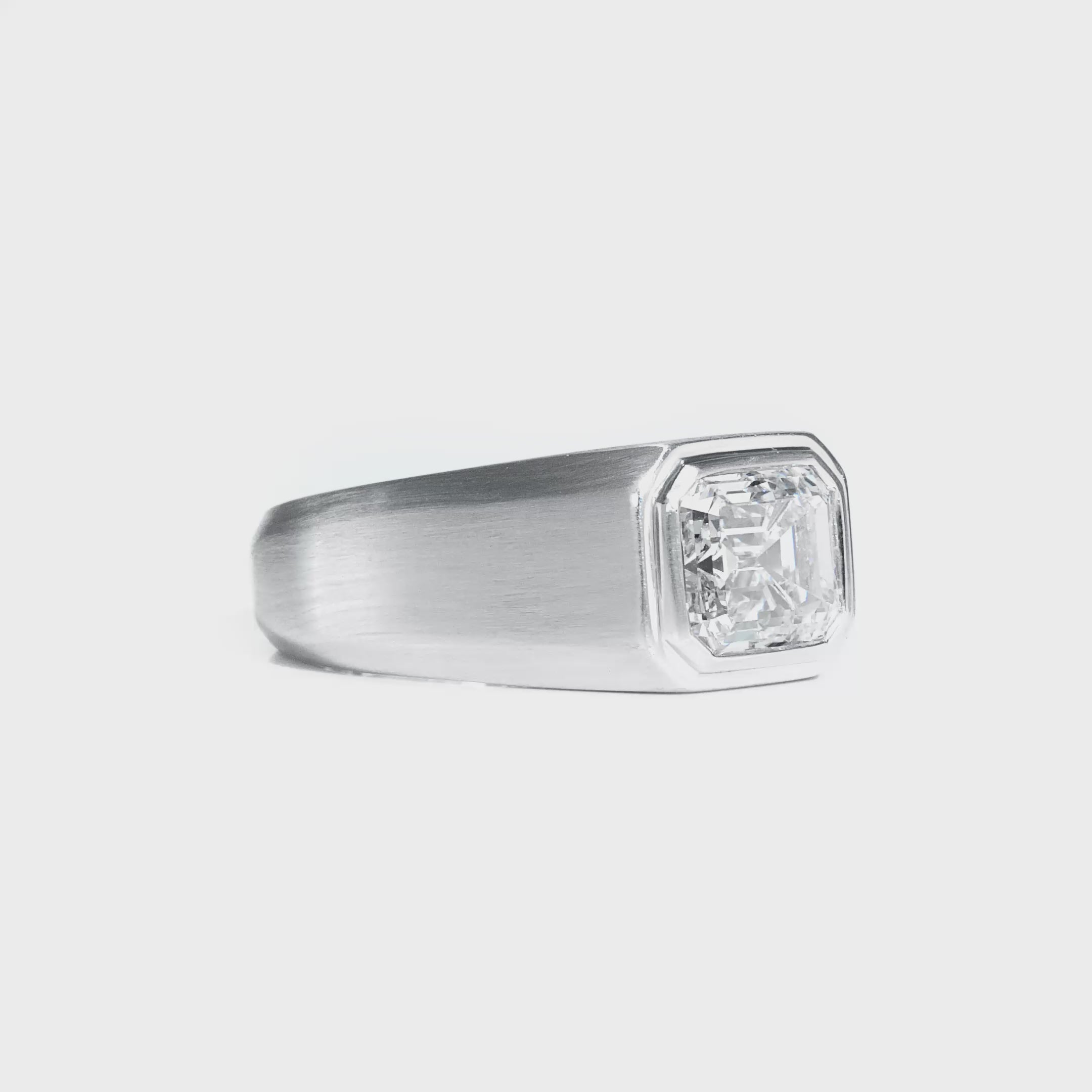 Emerald Cut Diamond Men&