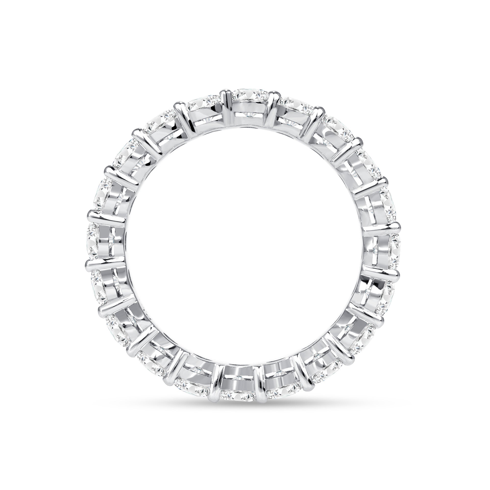 4CT Oval Cut Diamond Eternity Ring