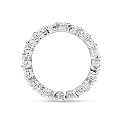 4CT Oval Cut Diamond Eternity Ring