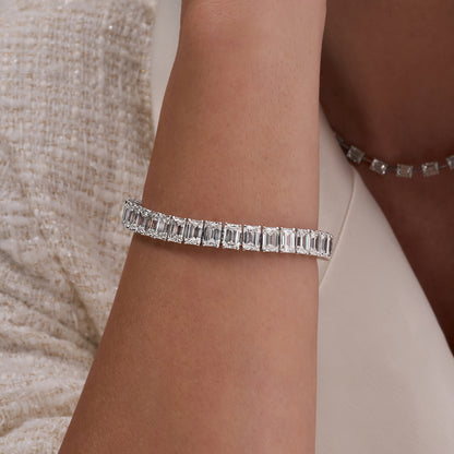 16CT Diamond Baguettes Tennis Bracelet