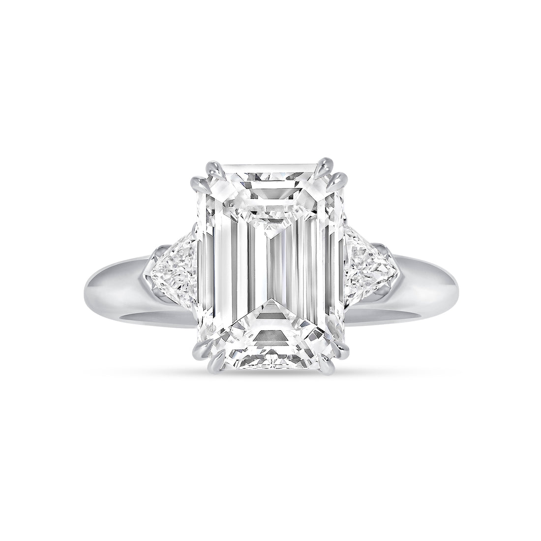 4 CT Emerald Cut Diamond Ring