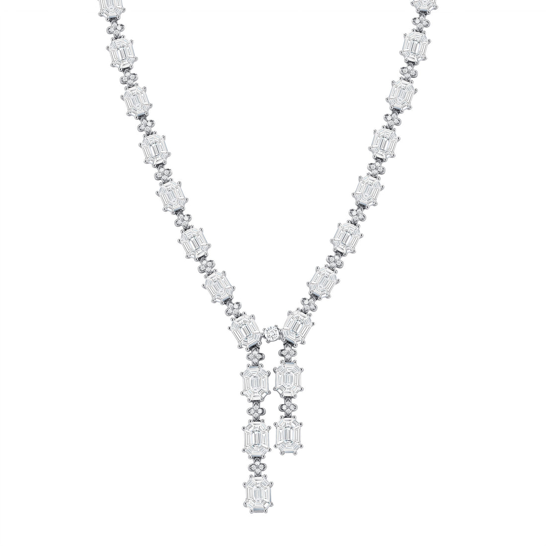 Mixed-Cut Diamond Necklace