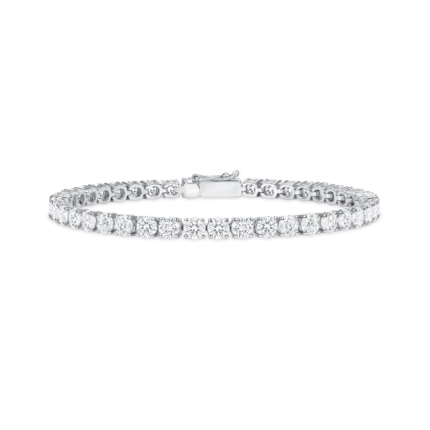 9.34CT Round Brilliant Diamond Tennis Bracelet
