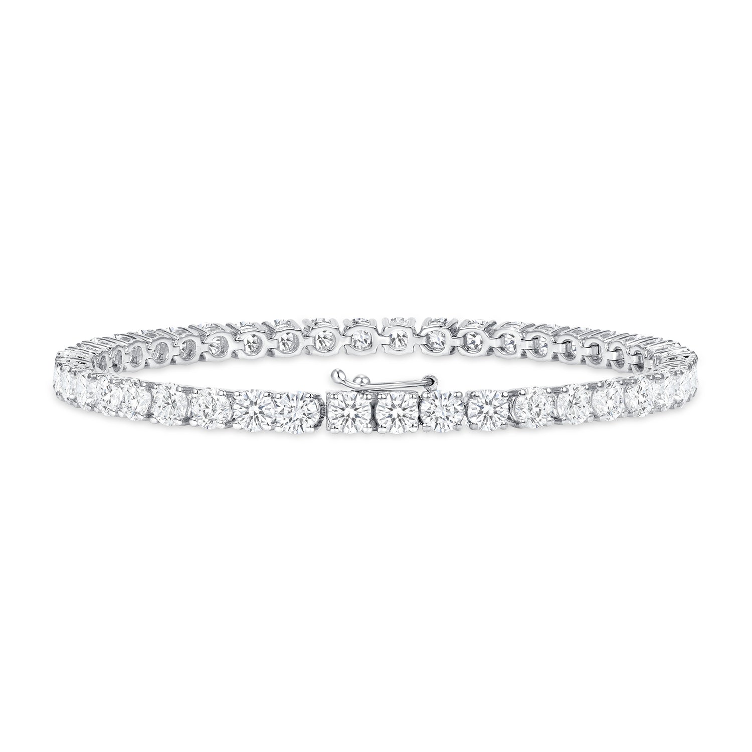 9.34CT Round Brilliant Diamond Tennis Bracelet