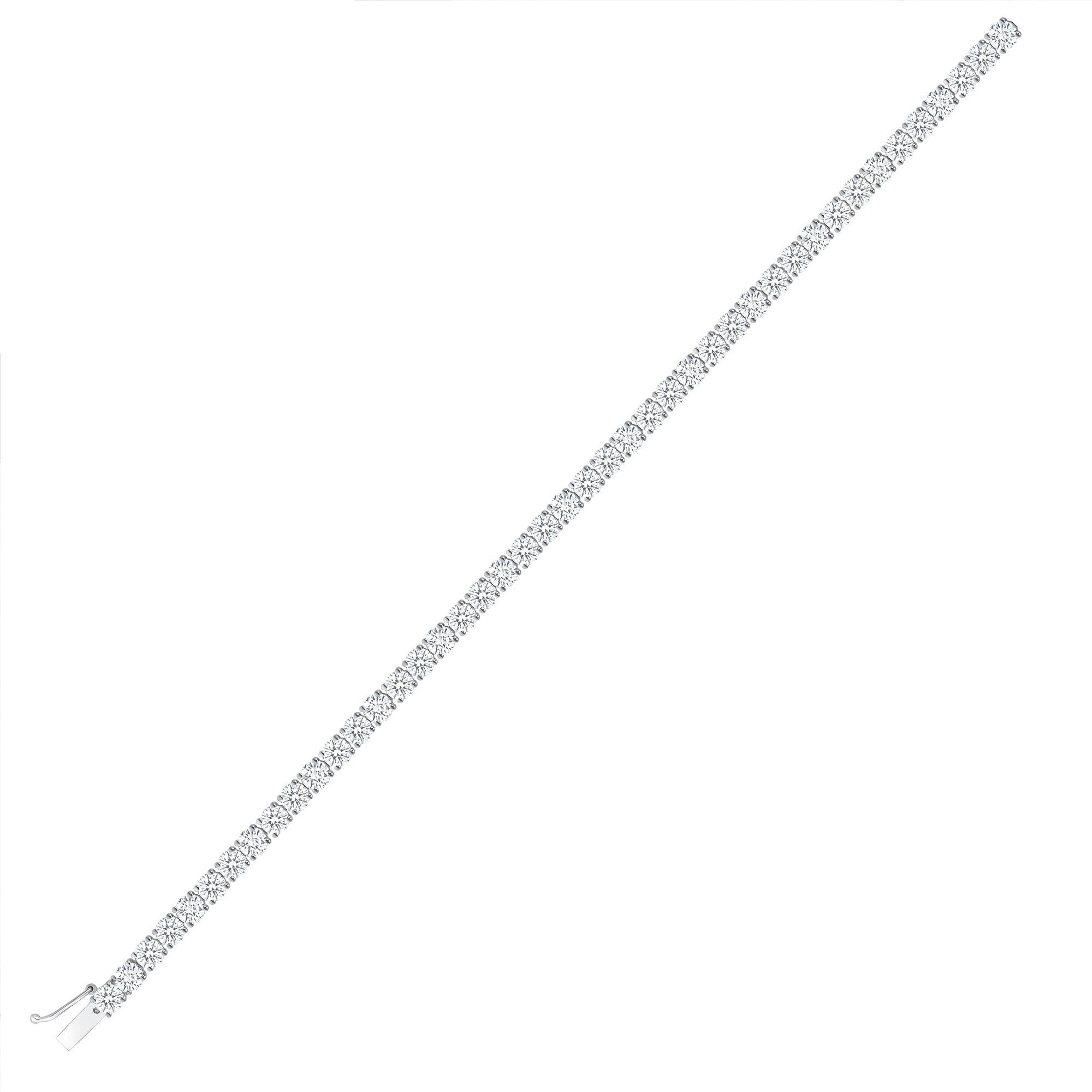 9.34CT Round Brilliant Diamond Tennis Bracelet