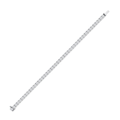 18k White Gold Round Brilliant 9.04CT Diamond Tennis Bracelet