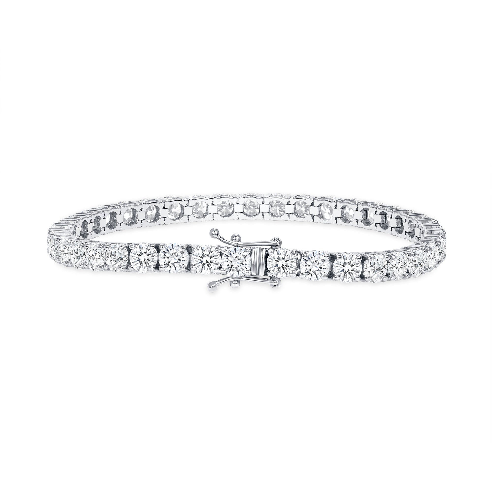 12.86CT Round Brilliant Diamond Tennis Bracelet