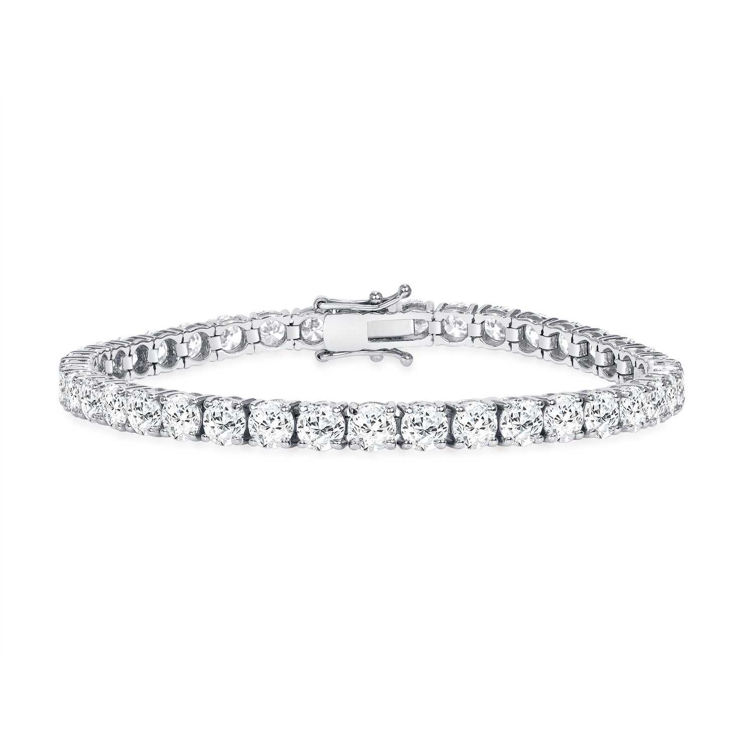 12.86CT Round Brilliant Diamond Tennis Bracelet