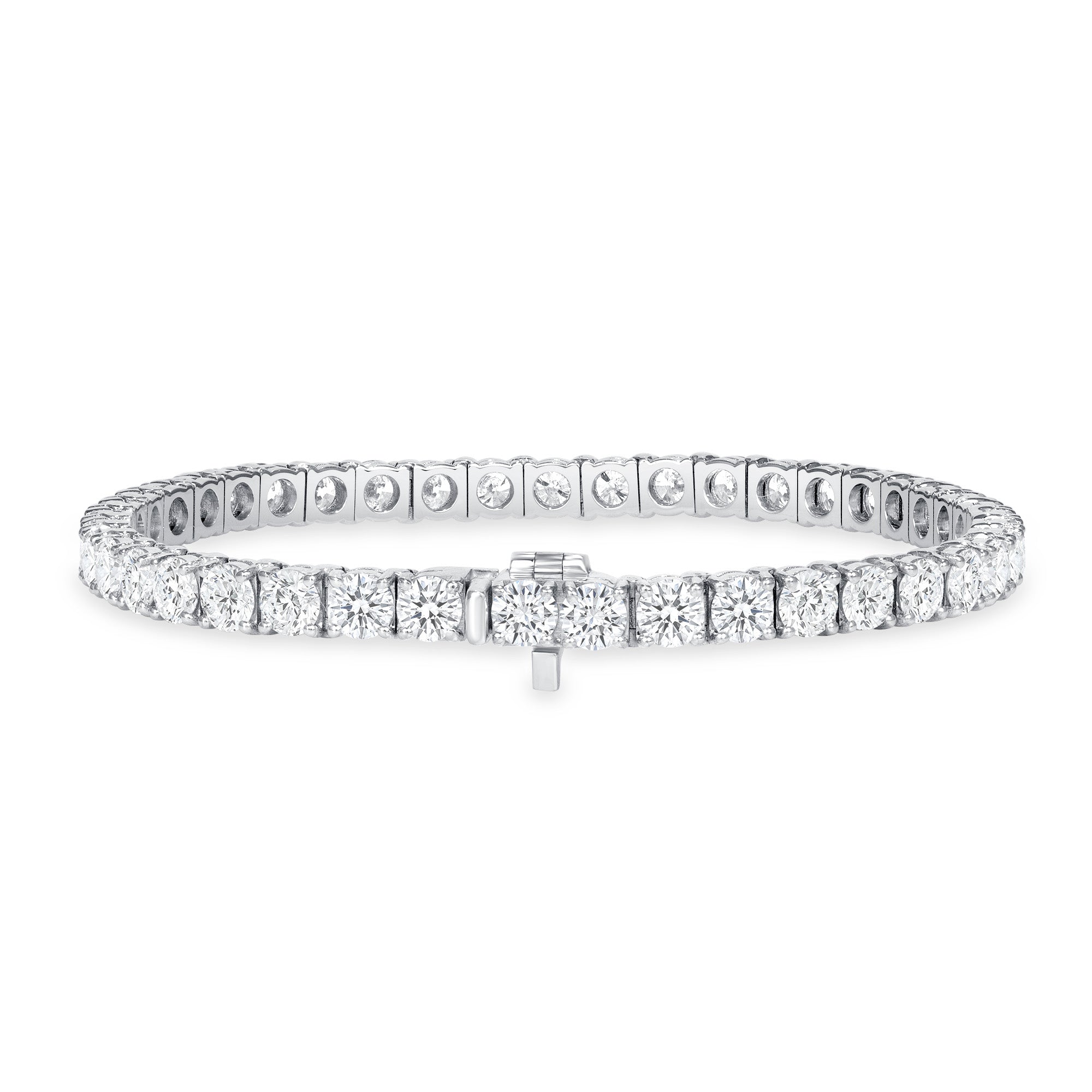 10.51CT Round Brilliant Diamond Tennis Bracelet