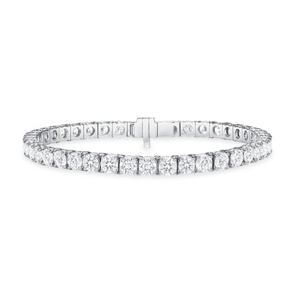 10.51CT Round Brilliant Diamond Tennis Bracelet