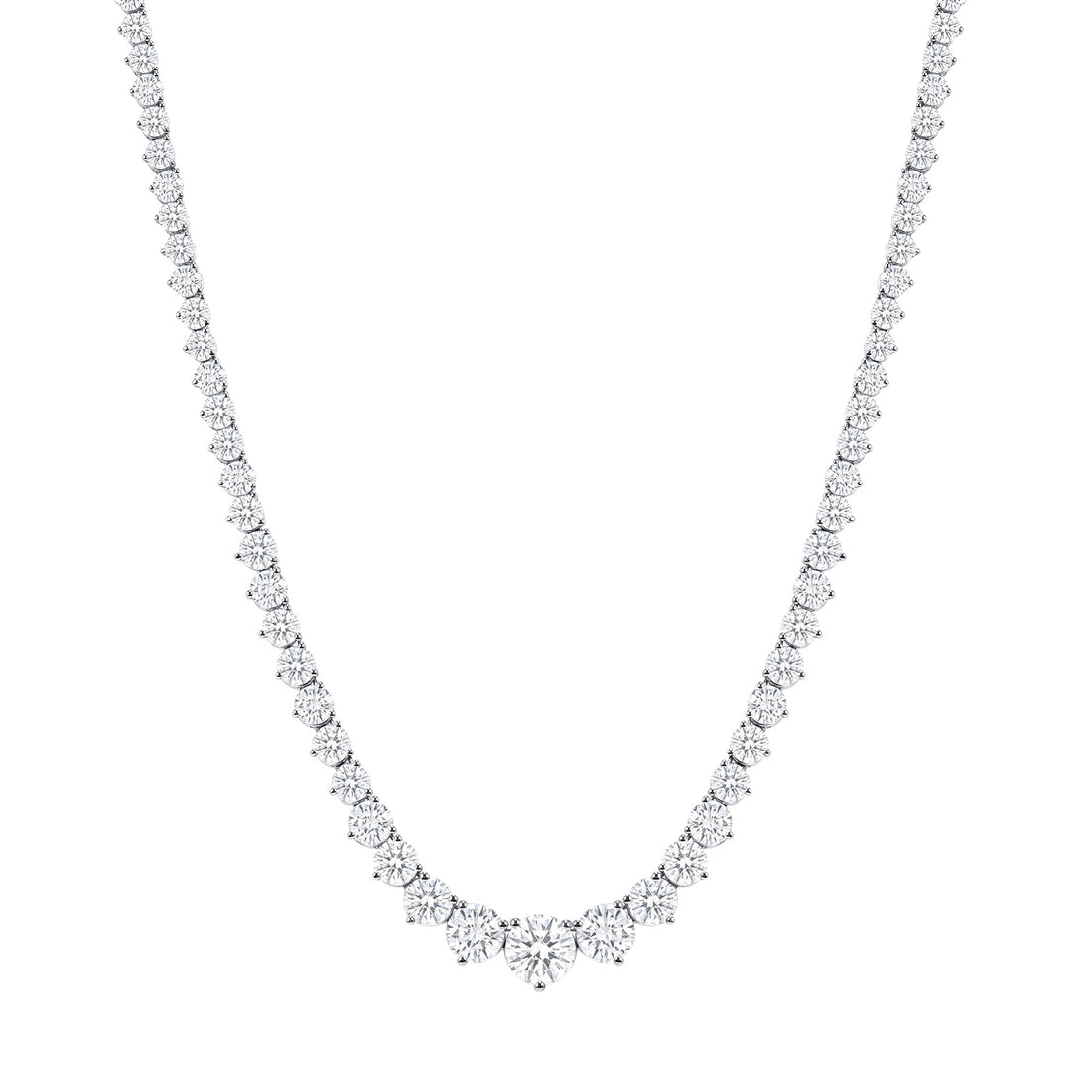 26.07CT Diamond Riviera Necklace
