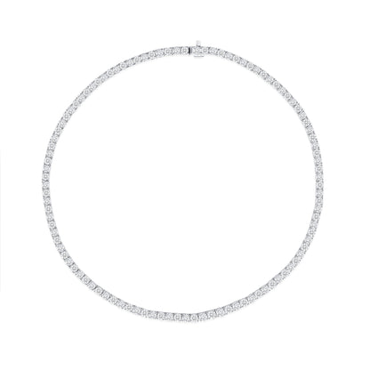 18k White Gold Round Brilliant 22.55CT Diamond Tennis Bracelet