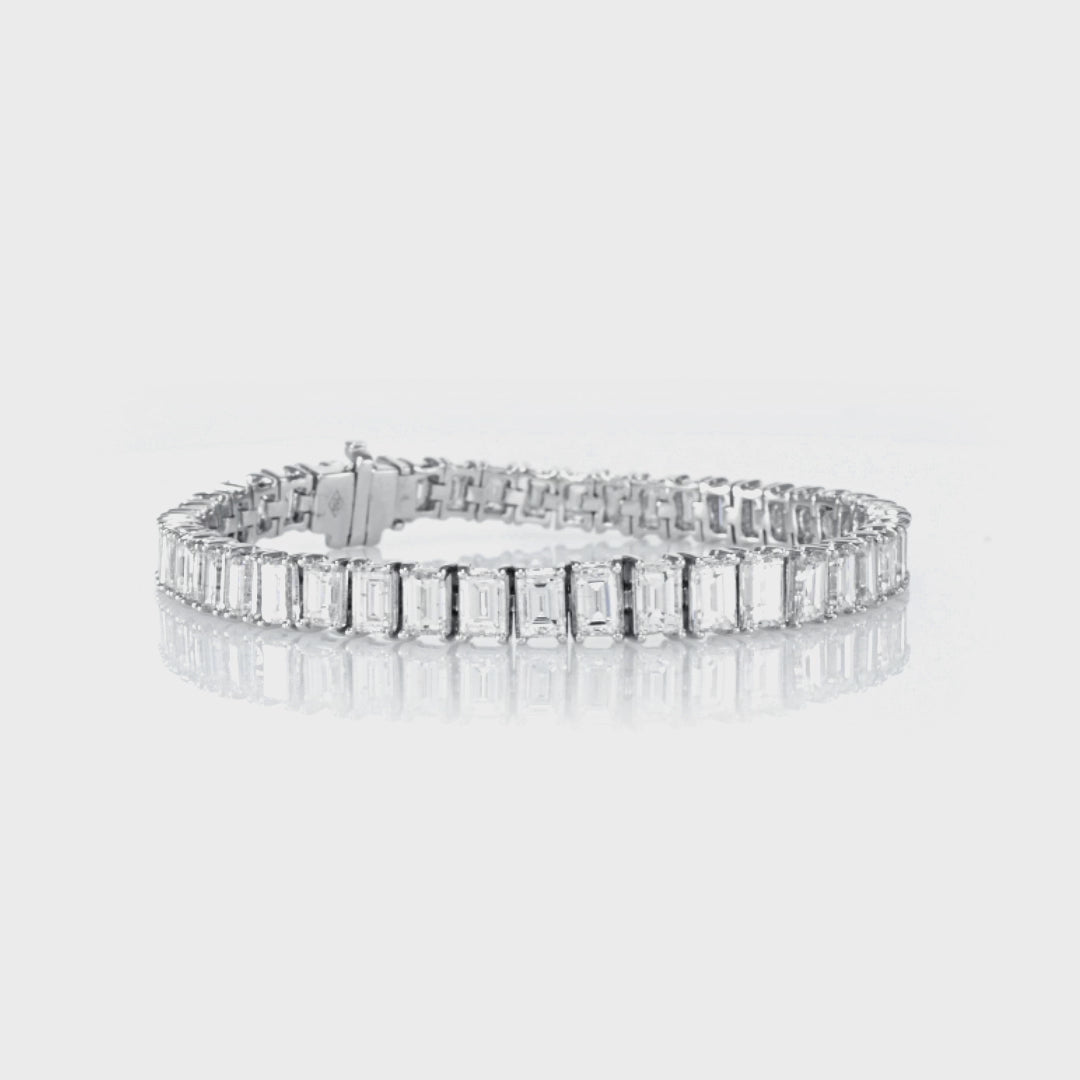 16CT Diamond Baguettes Tennis Bracelet