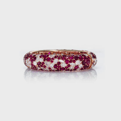 Ruby and Diamond Bangle