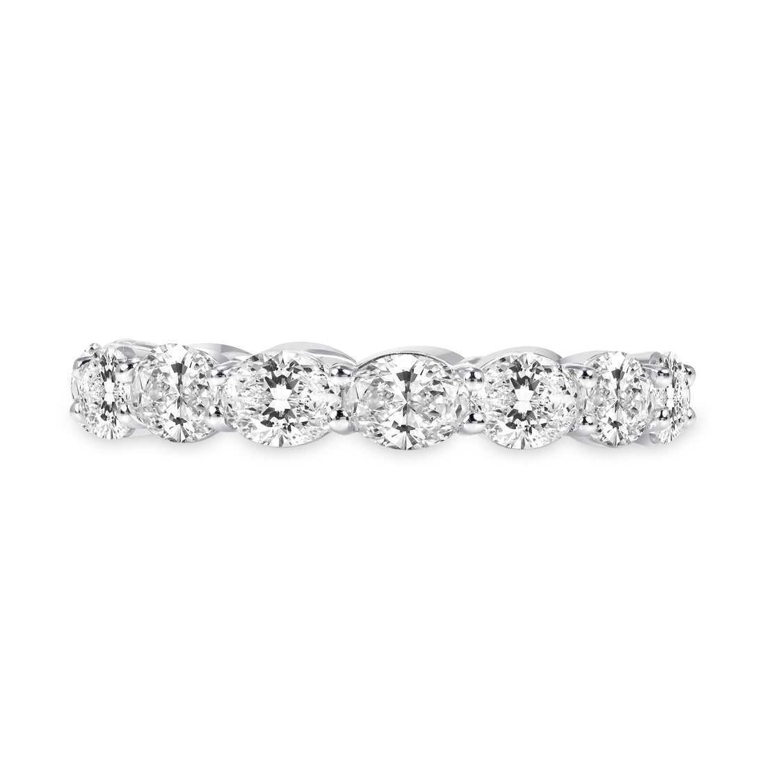 3CT Oval Diamond Eternity Ring