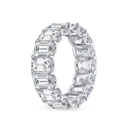 9CT Emerald Cut Diamond Eternity Band