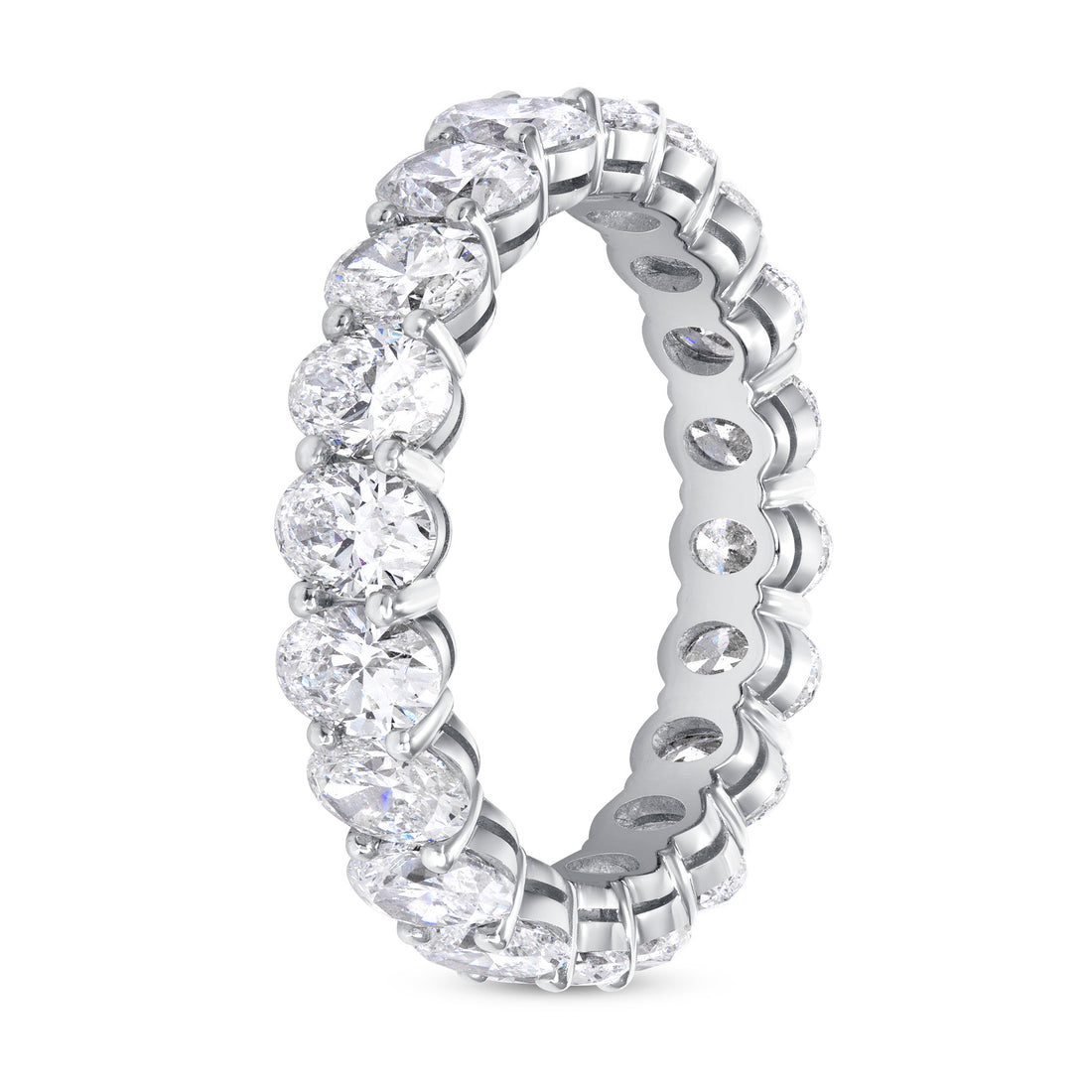 5.09CT. Oval Cut Diamond Eternity Band